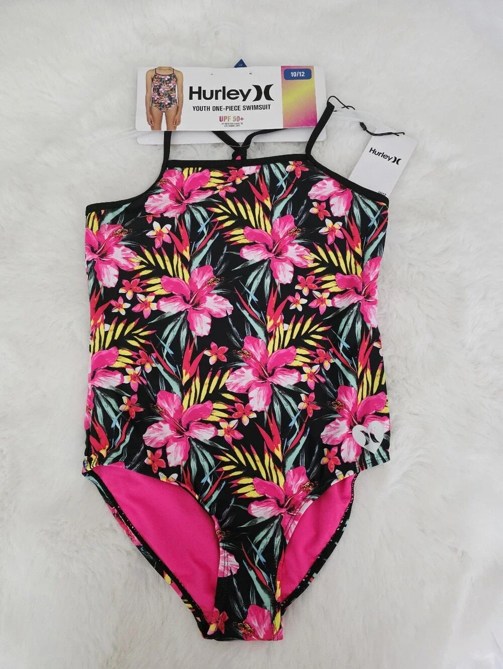 HURLEY🐙 Brand New One Piece Swimsuit SIZE 10/12
